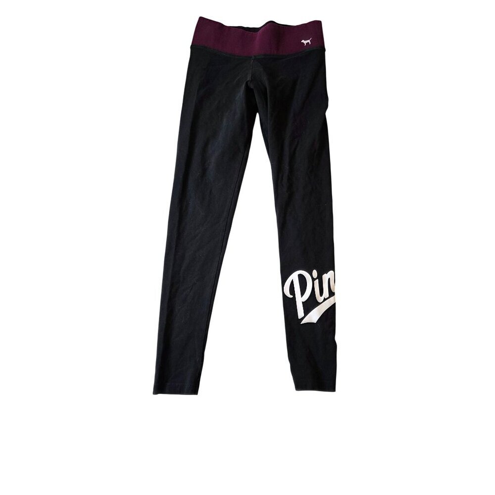 Victoria's Secret PINK Yoga Leggings in Small Black